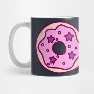 Pink Frosted Star Donut Mug